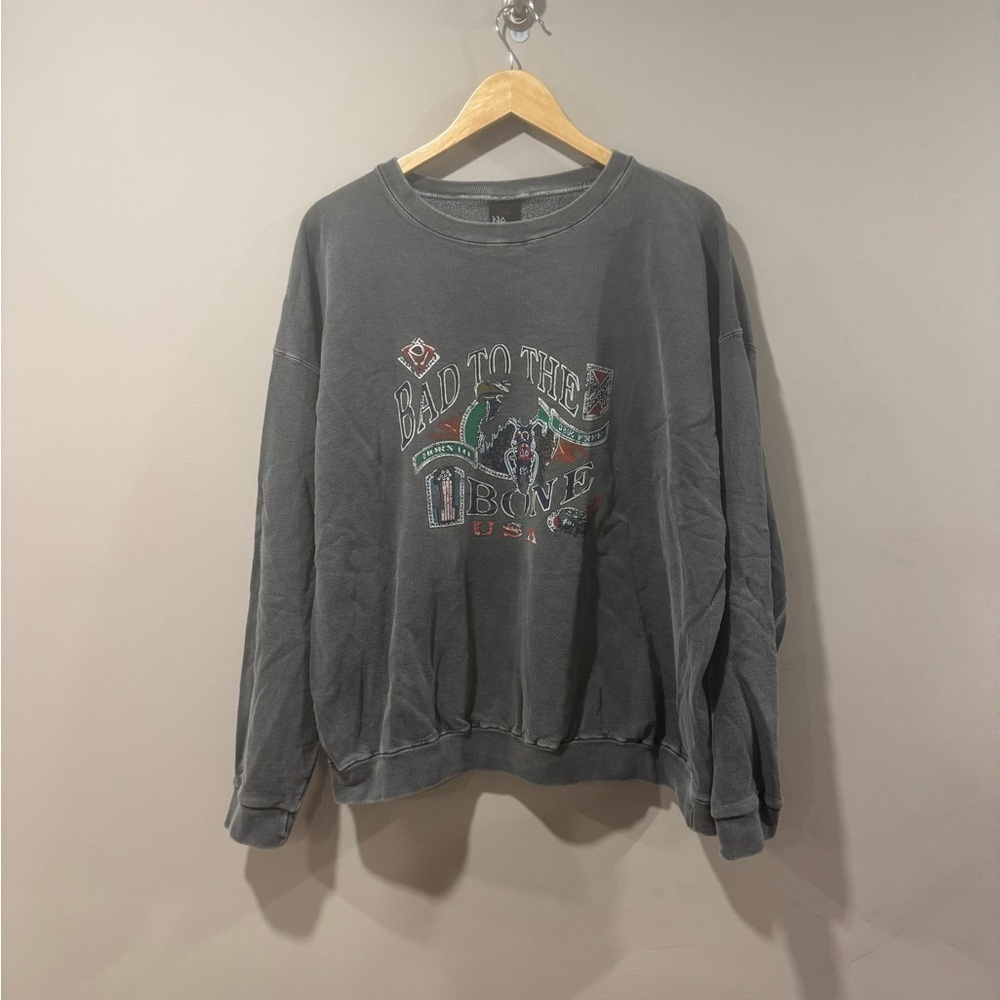 90’s No Fear Bad To The Bone Sweater - Vintage